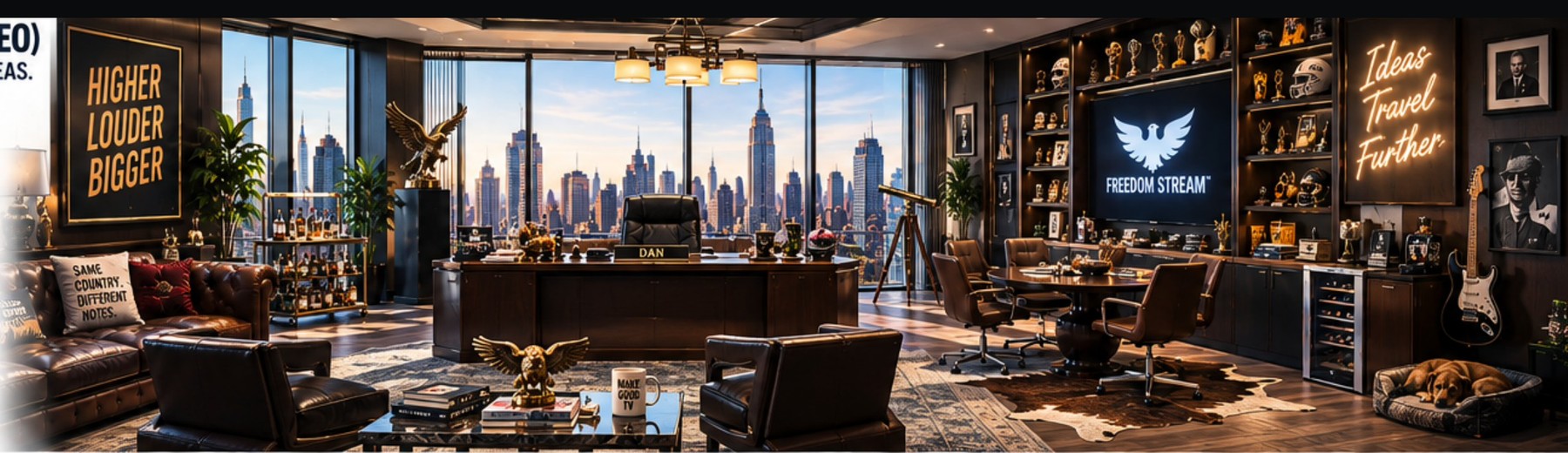 Dan's corner office