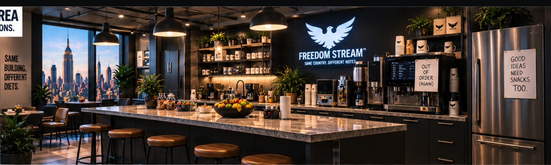 The Freedom Stream kitchen